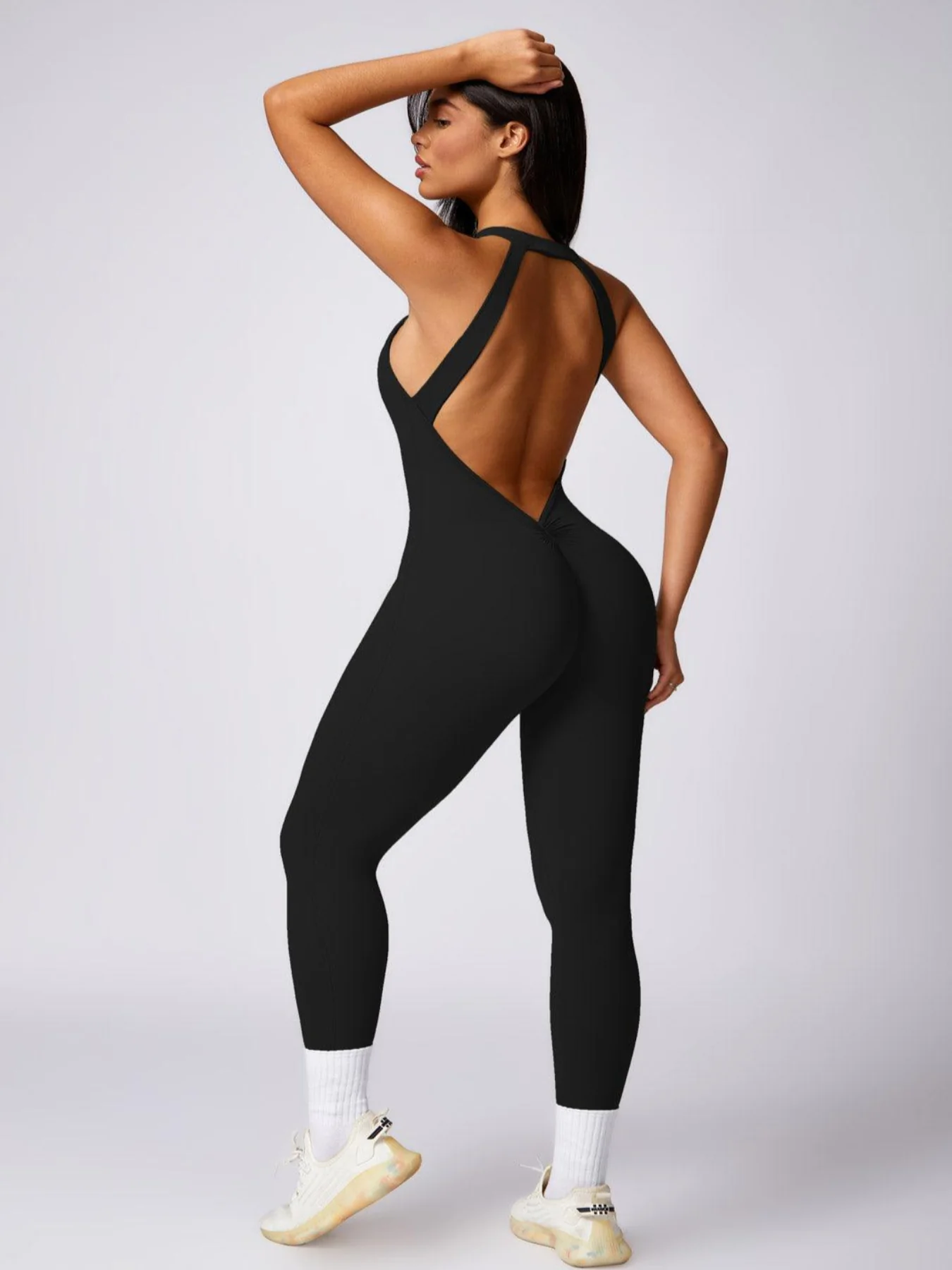 Sporty High Neck Sculpt Jumpsuit Women - Artadvier