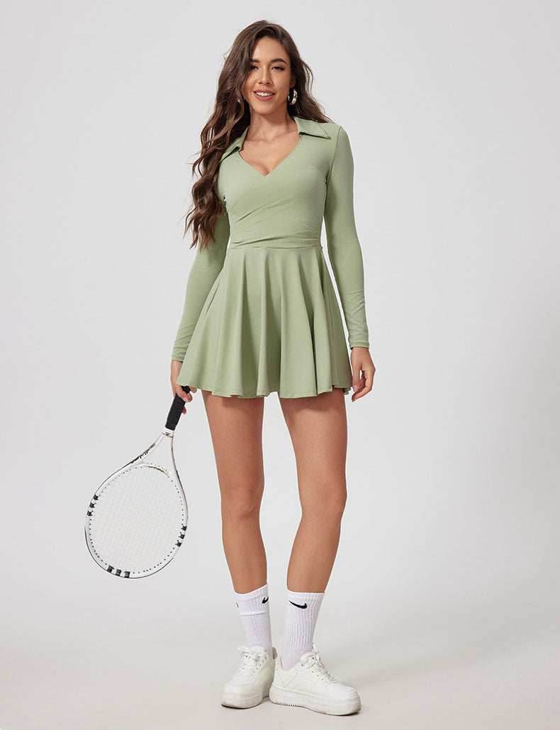Long Sleeve Athletic Dress - Artadvier