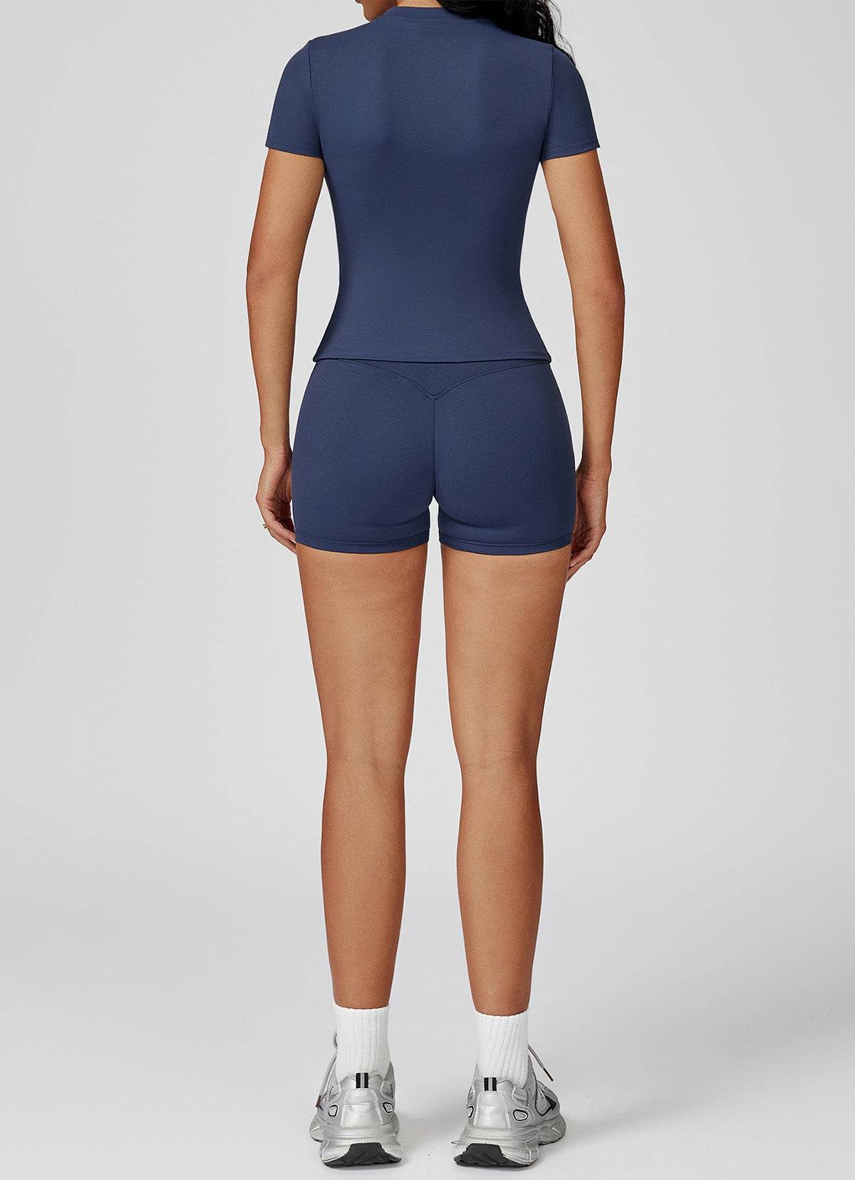 Sports Wear with Short Sleeve T-Shirt and Shorts - Artadvier