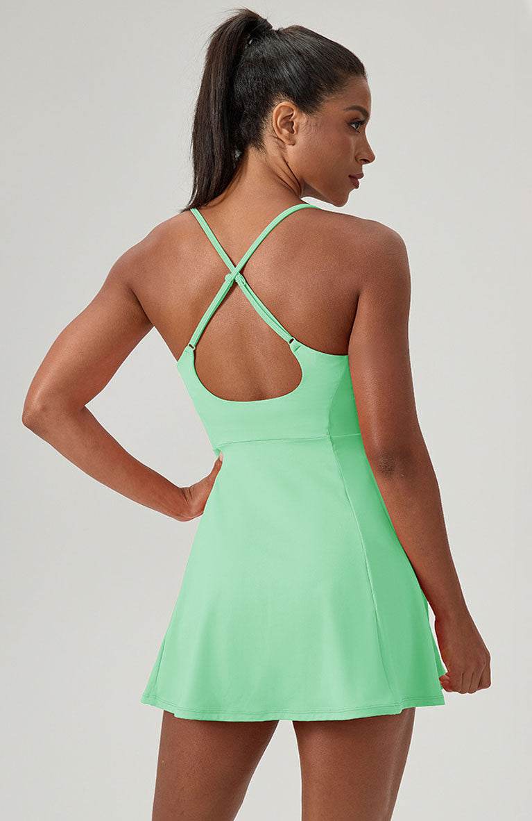 One Piece Tennis Dress with Stretch and Comfort - Artadvier