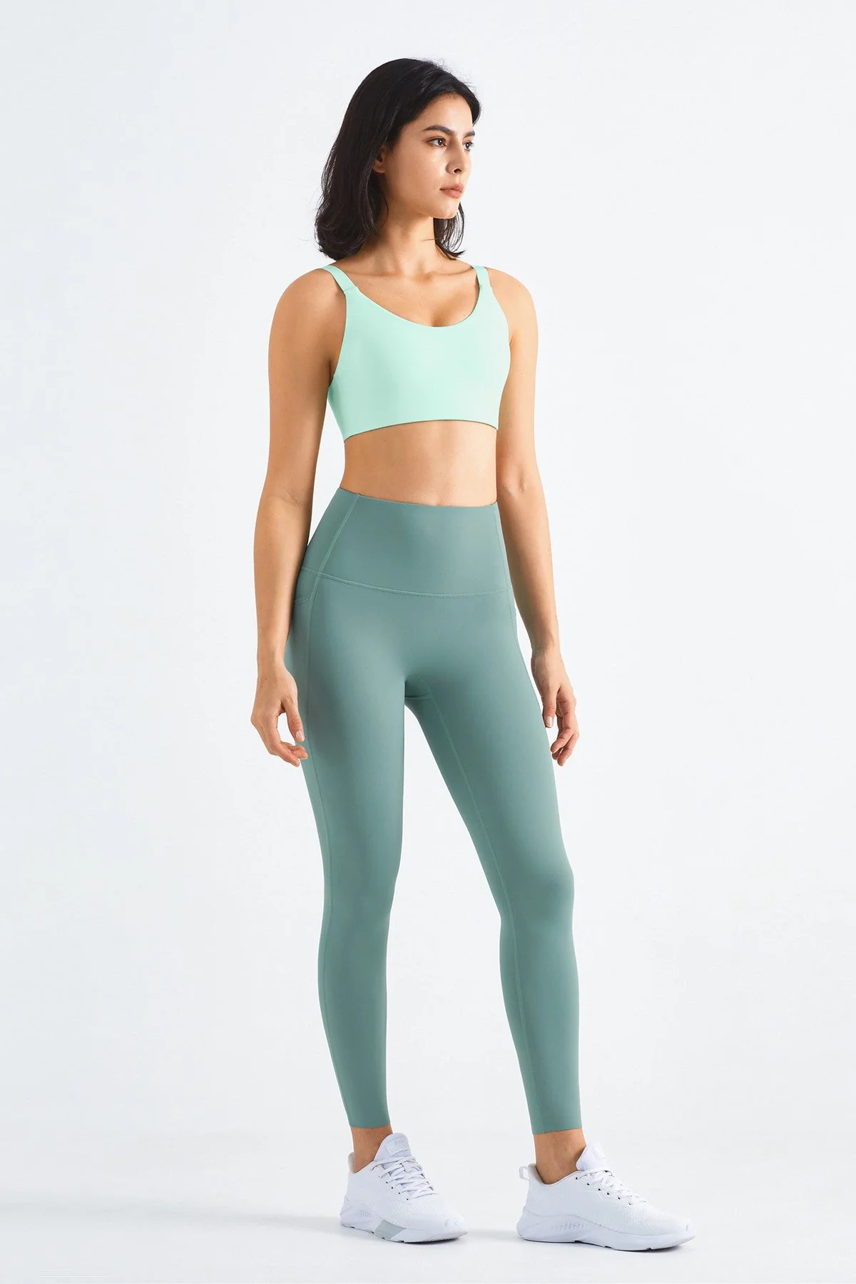 High-Rise Gym Leggings with Pockets - Artadvier