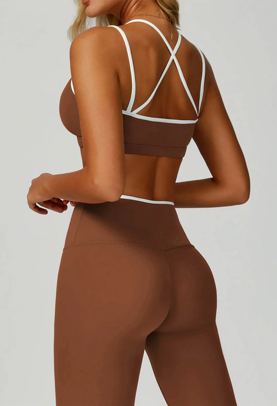 Double Shoulder Straps Sports Bras with Removable Chest Pad - Artadvier